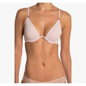 Free People NWT Ari Underwire Bra NUDE, Adjustable Racer Back 36B